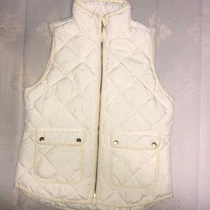 Cream Vest with Gold Details
